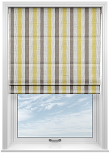 Abilene Stripe, Bighorn - Twist&Fit Roman Blind